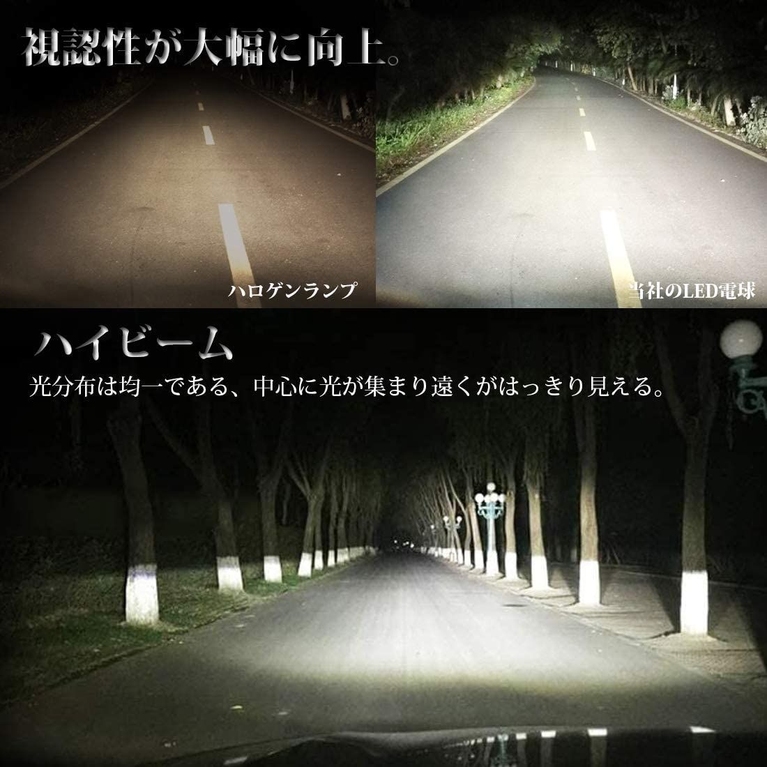 メルカリshops Briteye まぶしい 車用 Led ヘッドライト Hb3 Ledハイビーム