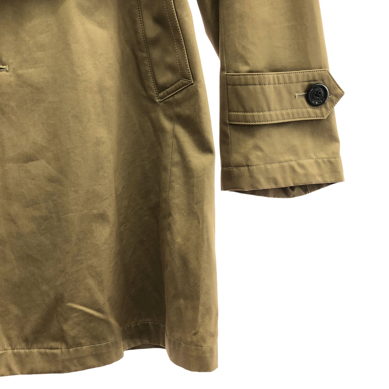 エンメティ トレンチコート スエード ヤギ革 キャメル ベルト付き 46