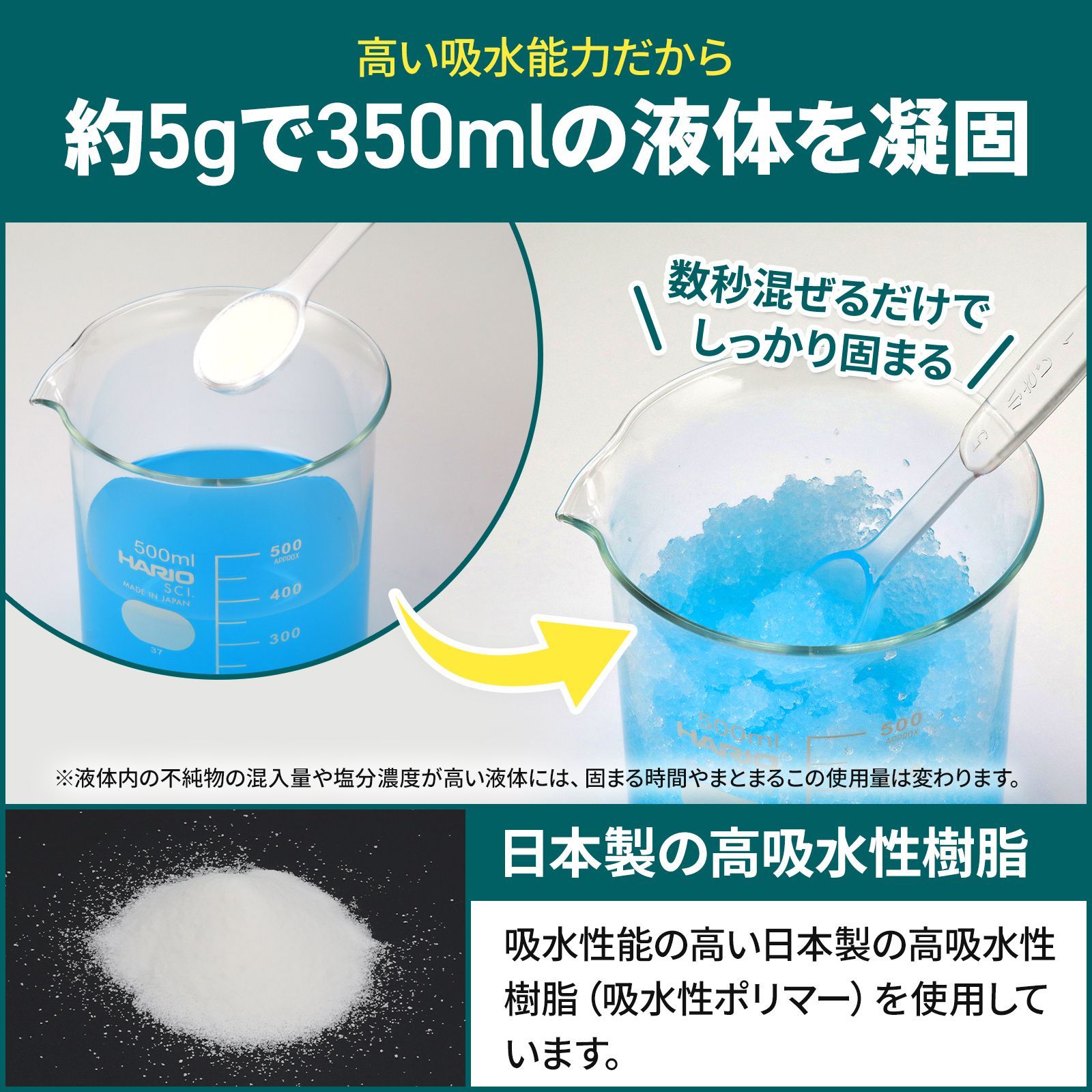 800g 160回分 まとまるこ 凝固剤 防災用 緊急 簡易トイレ アウトドア 仮設 非常用 アウトドア 吸水ポリマー 高吸水性樹脂 防災用品  液状廃棄物 ソロキャンプ 台所用品 介護 消臭 効果 芳香剤作成 冷却水処理 メルカリ