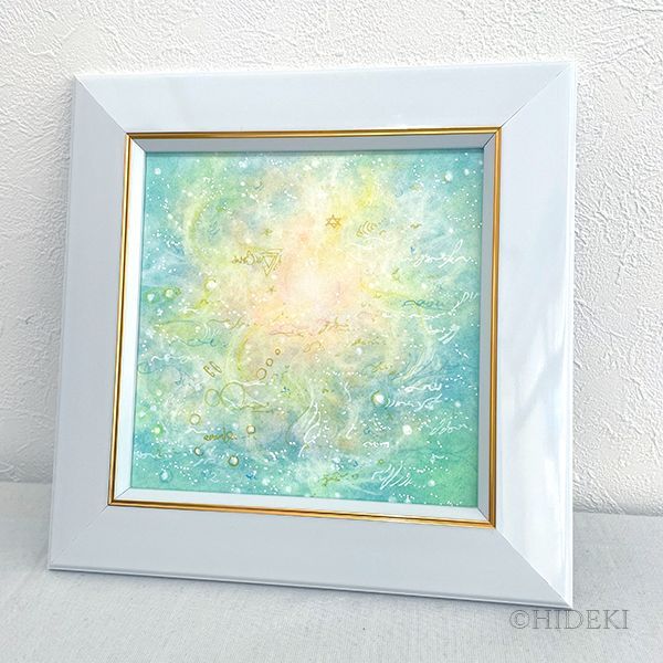 抽象画パステルアート 光のダンス