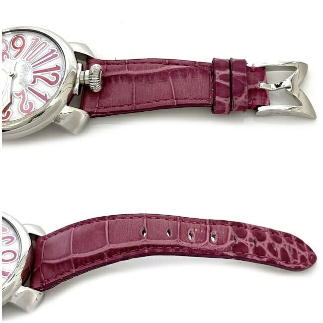 GaGa MILANO ガガミラノ マヌアーレ 40mm シルバー ピンク GaGa MILANO アクセサリー ユニセックス GagaMilano マヌアーレ40