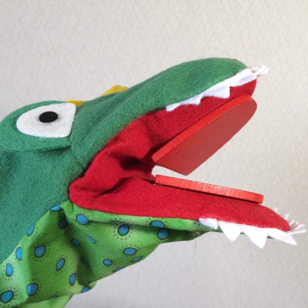 ワニ博士 ハンドパペット ミニチュア 指パペット 海外作家様 ハンドメイド ワニ博士 ハンドパペット ミニチュア 指パペット 海外作家様
