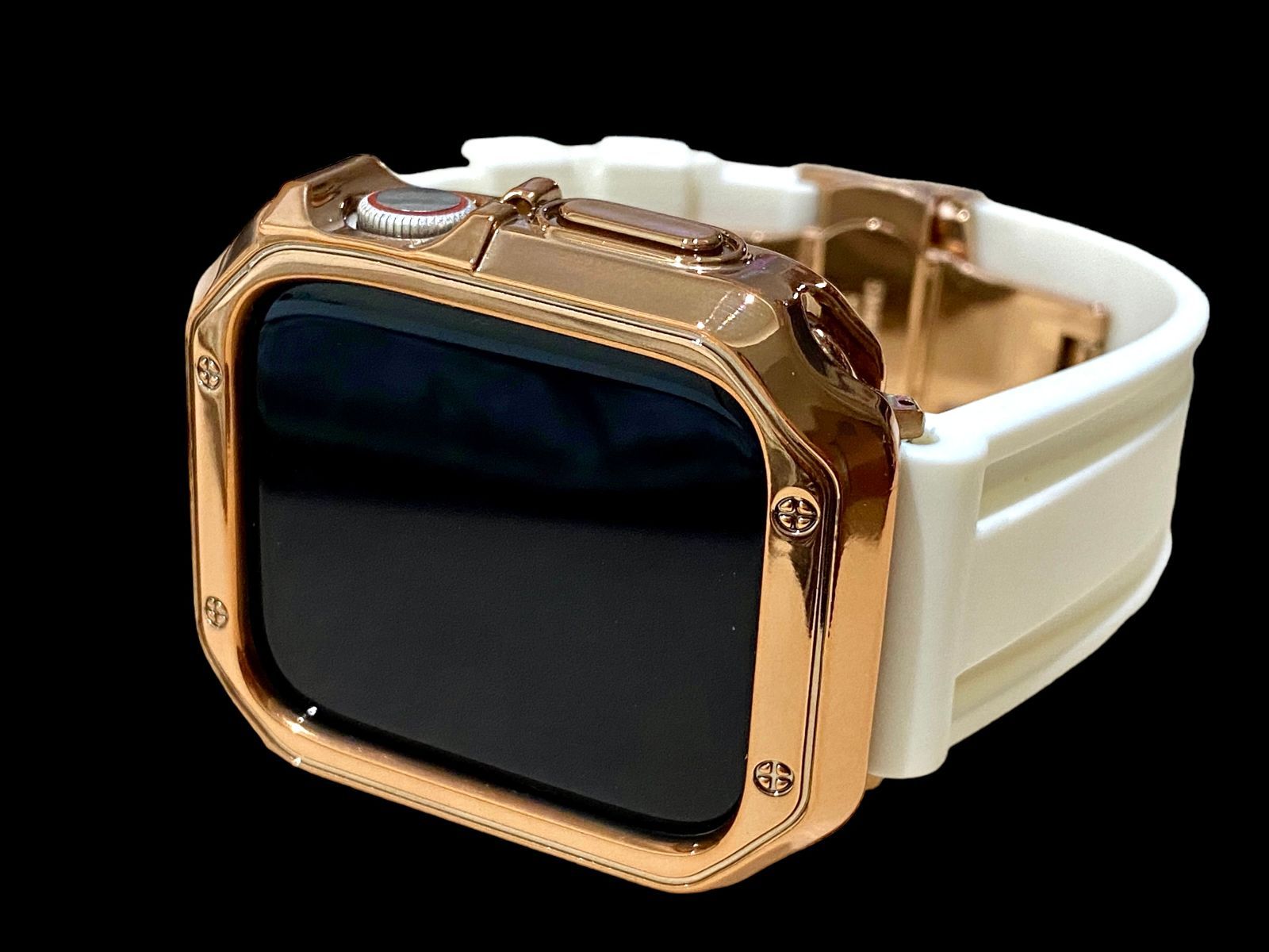 Rh カスタム セット アップルウォッチバンド ラバーベルト Apple Watch 