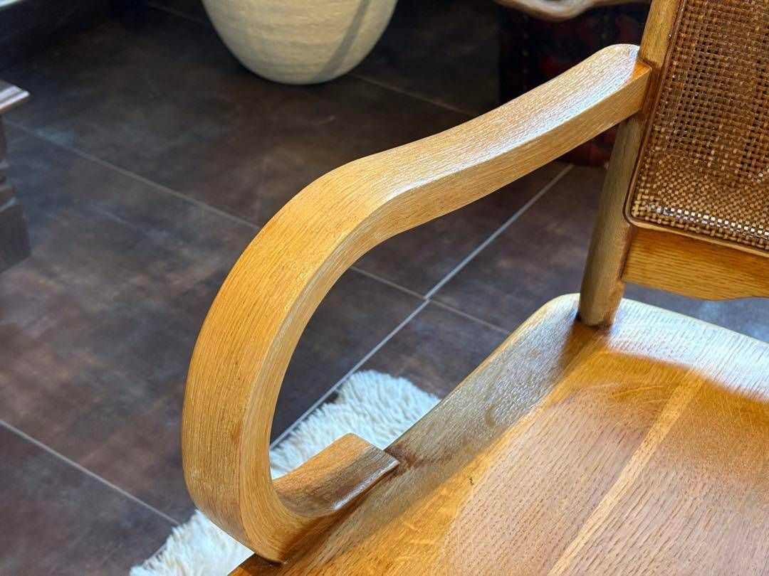 ナラ材 楢材 剥離家具 ストリップド家具 柏木工 アームチェア