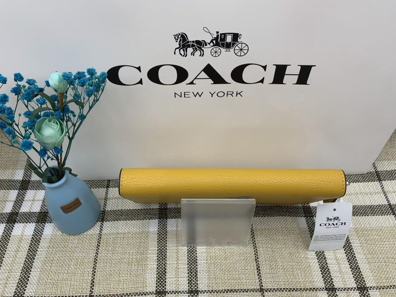 コーチ 財布 COACH 長財布 コーチ×ディズニーコラボ イエロー 