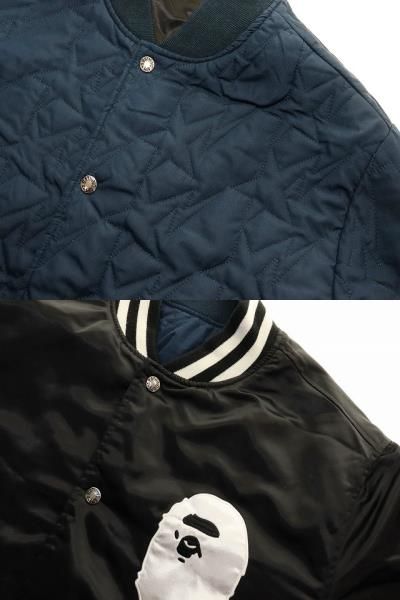 アベイシングエイプ A BATHING APE リバーシブル スタジャン 2XL  