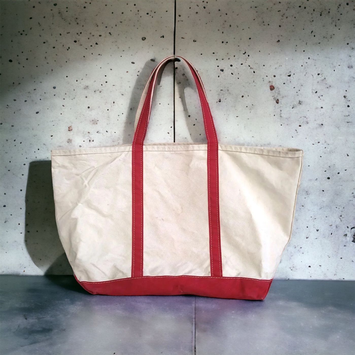 カラーNavy80s L.L.Bean 2色タグ BOAT AND TOTE BAG - トートバッグ