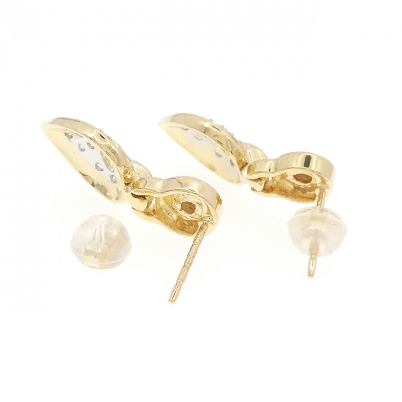 K18YG/K18WG ダイヤモンド ピアス 0.22CT - メルカリ 