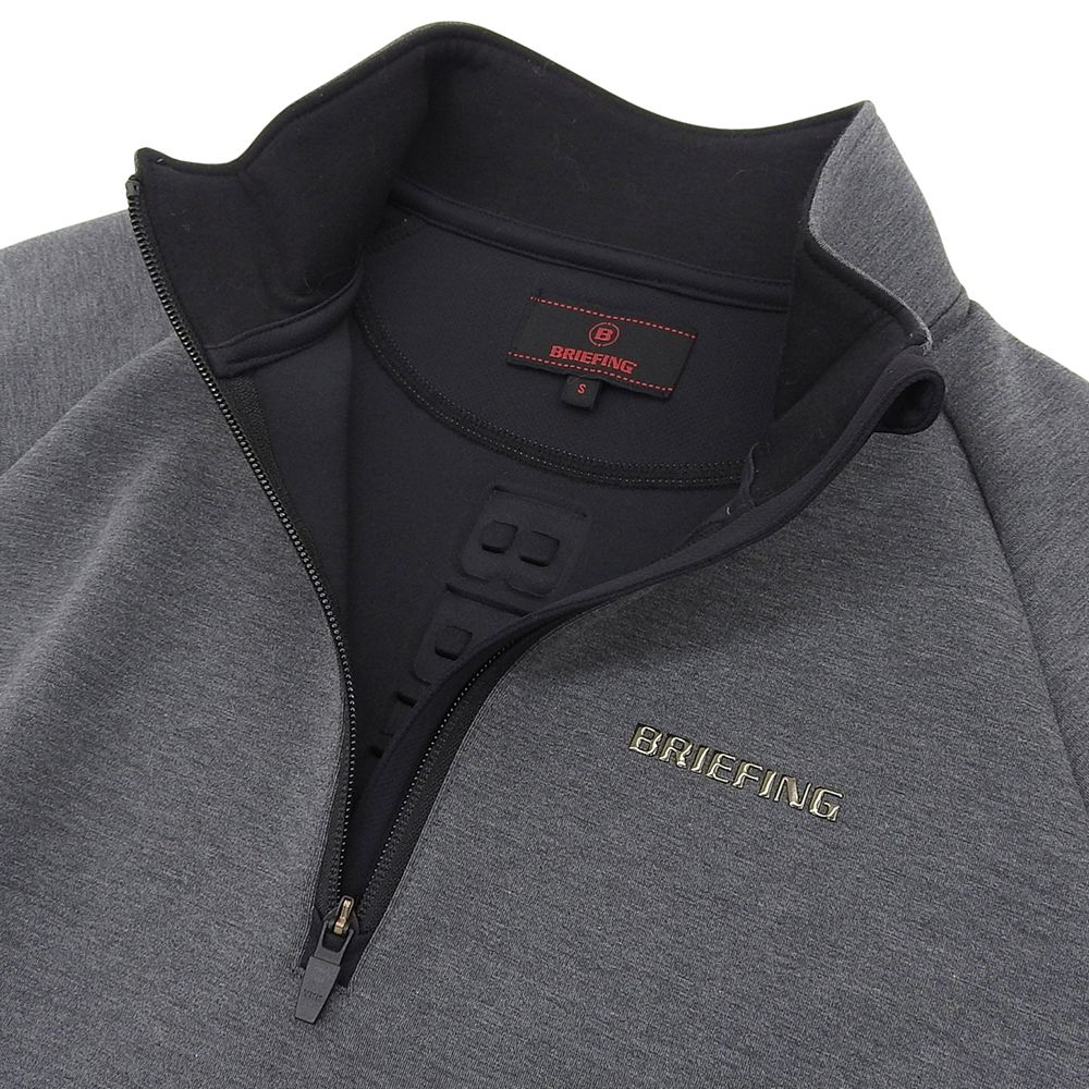 BRIEFING ブリーフィング 美品 BRIEFING GOLF WARM 3D LOGO HALF ZIP