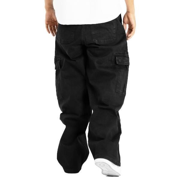 プロクラブ　ヘビーウエイトDenim バッギーデニムカーゴパンツ ブラック ブラック (プロクラブ) ヘビーウエイトDenim バッギーデニム
