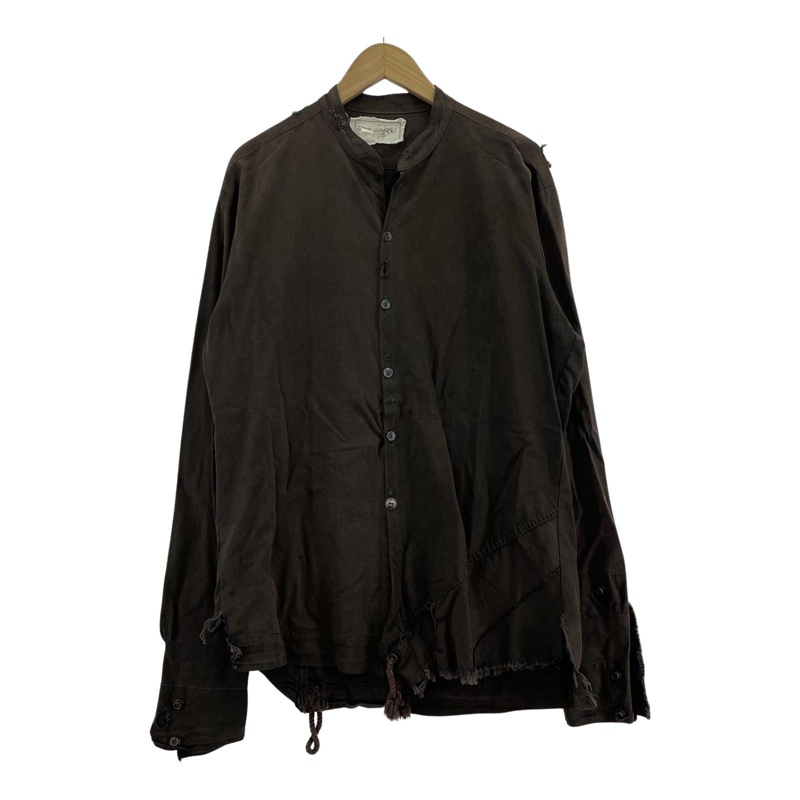 Shirt greg lauren シャツ Greg Lauren Souvenir Boxy Studio シャツ ブラック FARFETCH JP