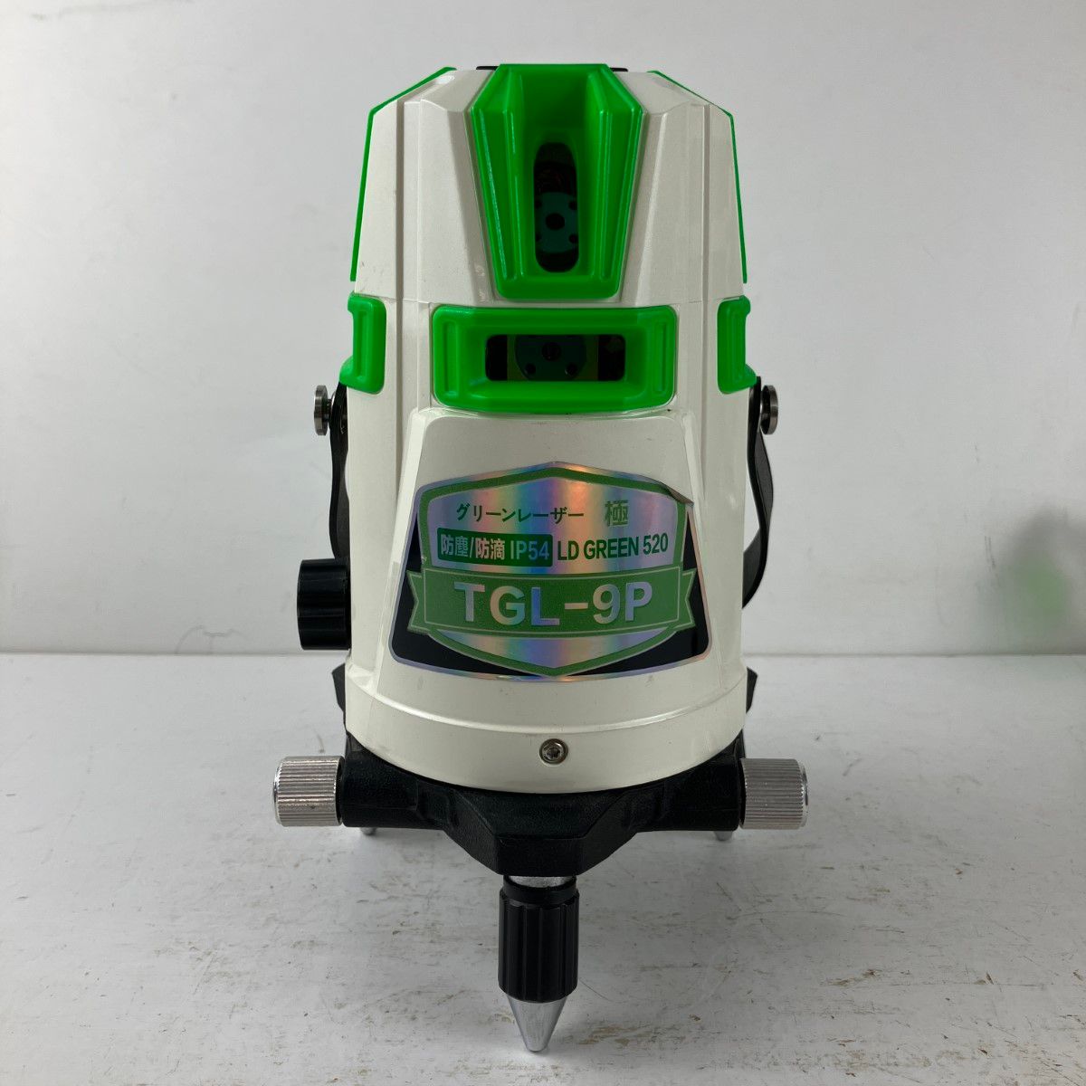 ЗЗTAKAGI グリーンレーザー レーザー墨出し器 受光器 バッテリーx2 アダプタ ケース付 TGL-9P ホワイト×グリーン