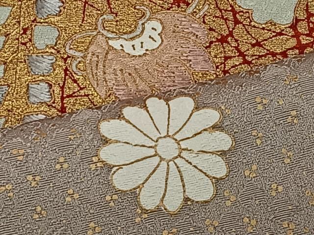 平和屋着物 訪問着 刺繍 宝尽くし文 暈し染め 金彩 正絹 逸品