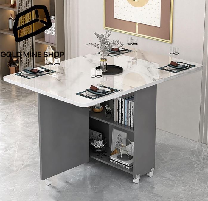 折りたたみダイニングテーブル収納付き 美品