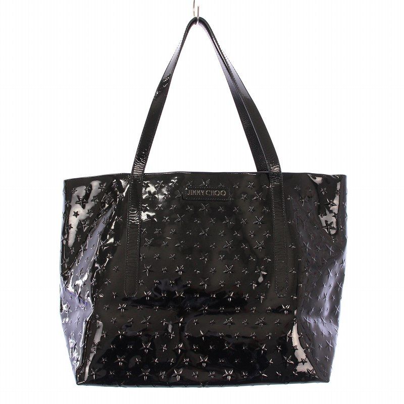 JIMMY CHOO ショルダーバッグ 黒 星型スタッズ 付属品あり