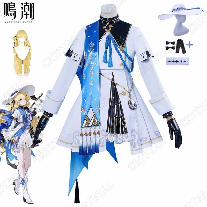鳴潮|めいちょう フィービー コスプレ衣装 ウイッグ付き Wuthering Waves ヒロイン Phoebe コスプレ衣装 コスチューム ハロウィン クリスマス 制服 大人 子供 cosplay イベント