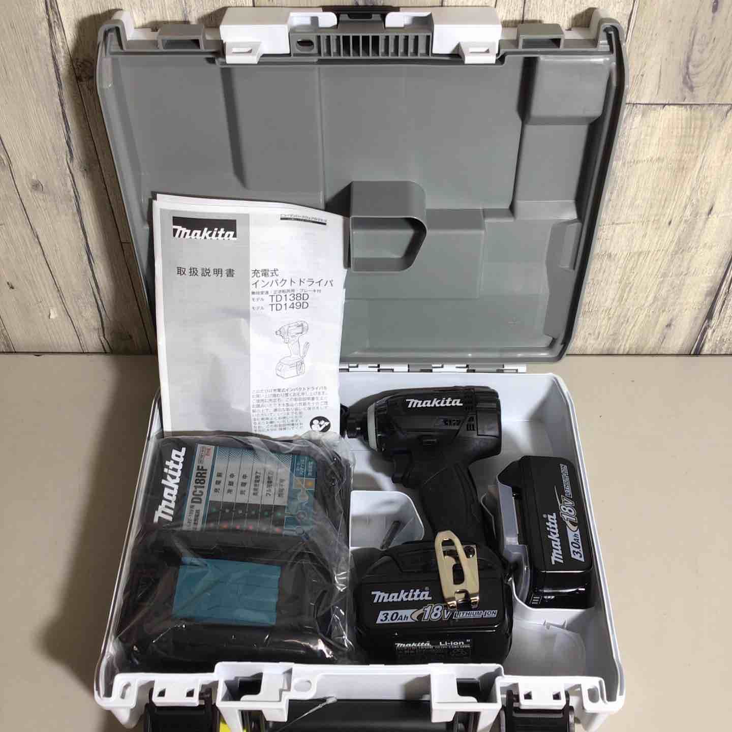 マキタ makita コードレス インパクトドライバー TD149DRFX フルセット インパクト ブラック 黒 純正 純正品 充電式 18V 戸田店