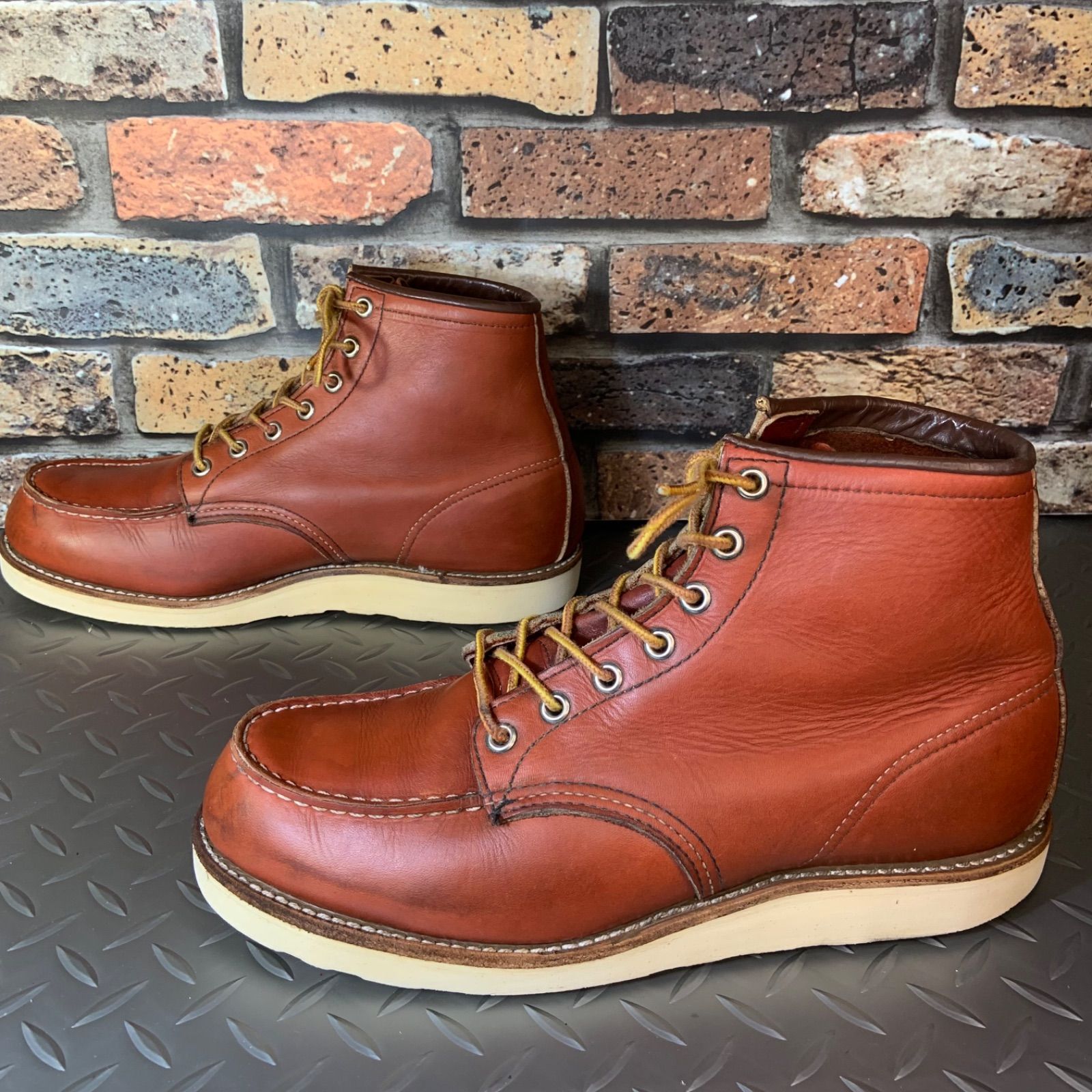 【美品】REDWING 8875 モックトゥワークブーツ アメリカ製 RED WING SHOES 返品送料無料 レッドウィング クラシック ワーク