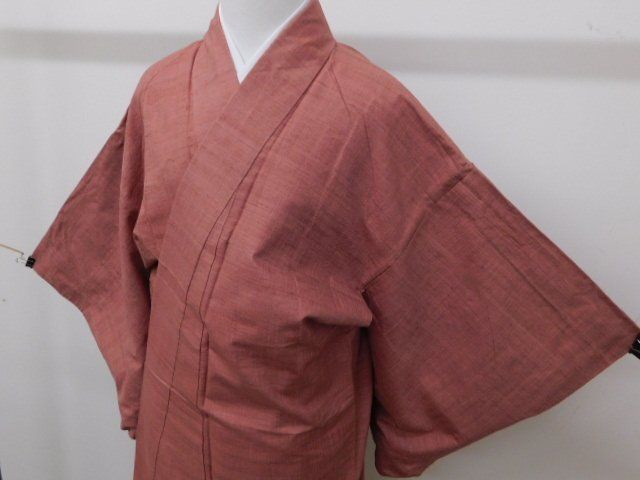 紬 着物 無地 男女兼用 楽布〕P32379 結城紬 袷 無地 c - メルカリ