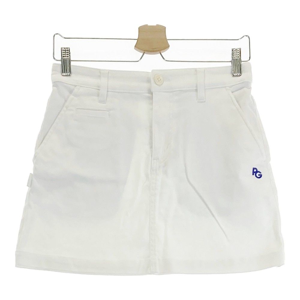 サイズ：0 PEARLY GATES パーリーゲイツ ストレッチスカート ホワイト