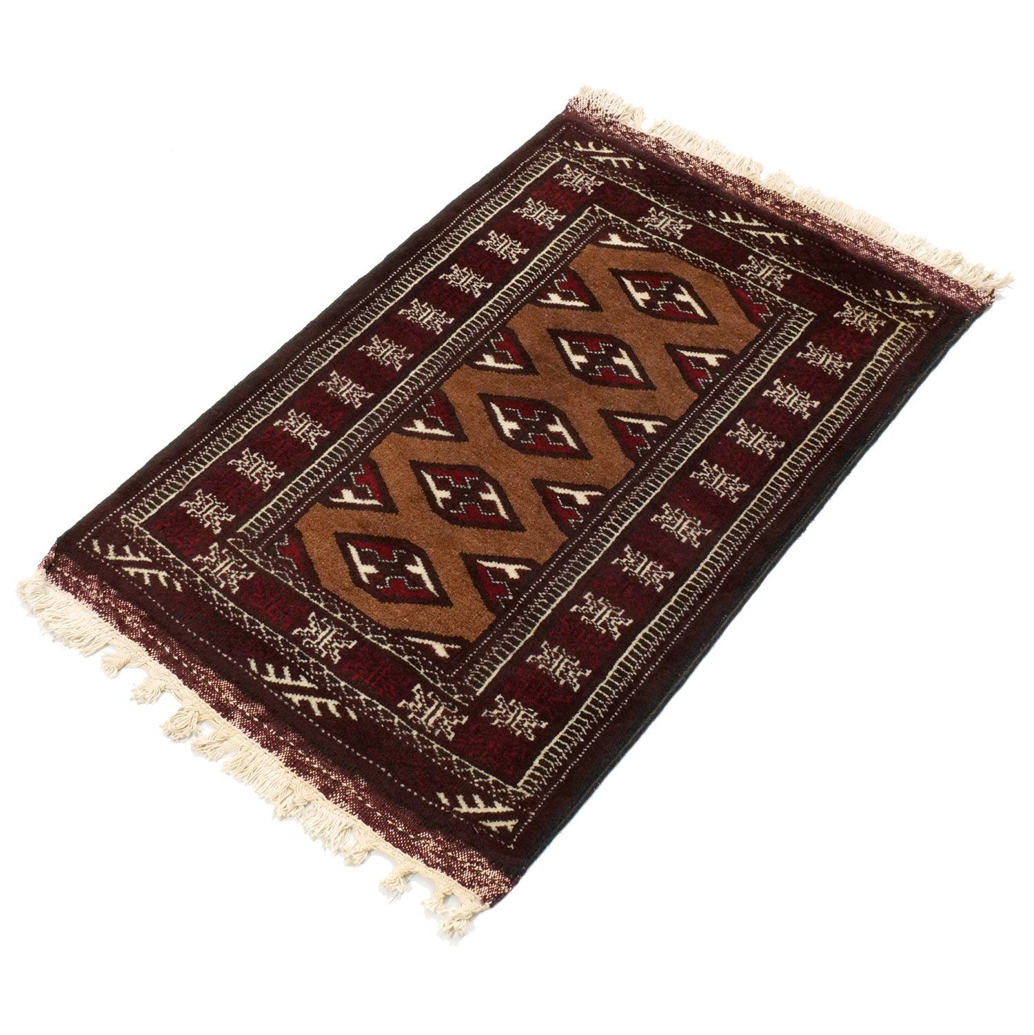 【値下げ】キリム 手織りトルクメン産 ヴィンテージラグ100cmx195cm オールドキリム トルコ 手織り ヴィンテージ ラグ 107x62cm