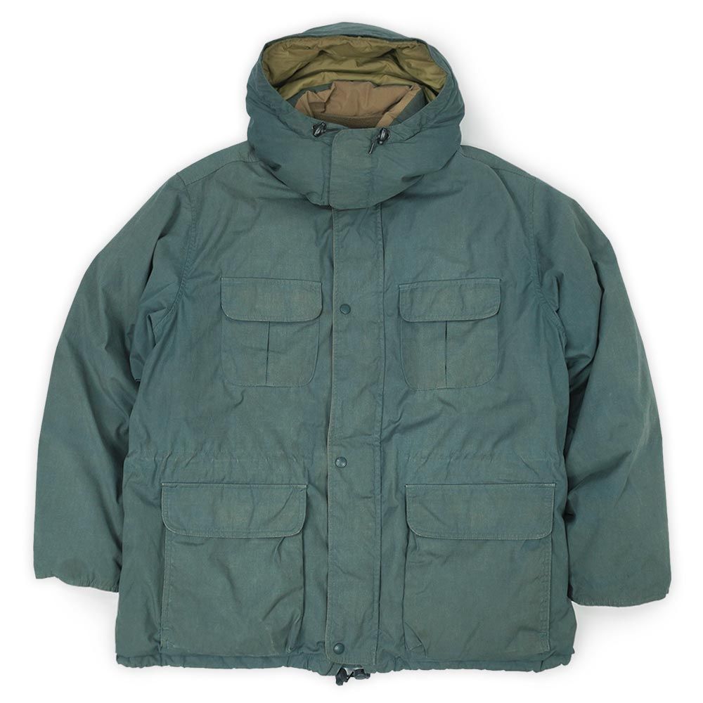 エディーバウアー Eddie Bauer 80s 90s 80-90年代 リッジライン RIDGE LINE ダウンジャケット 黒タグ MADE IN USA アメリカ製 ヴィンテージ レアカラー 古着 オリーブ XL【中古】