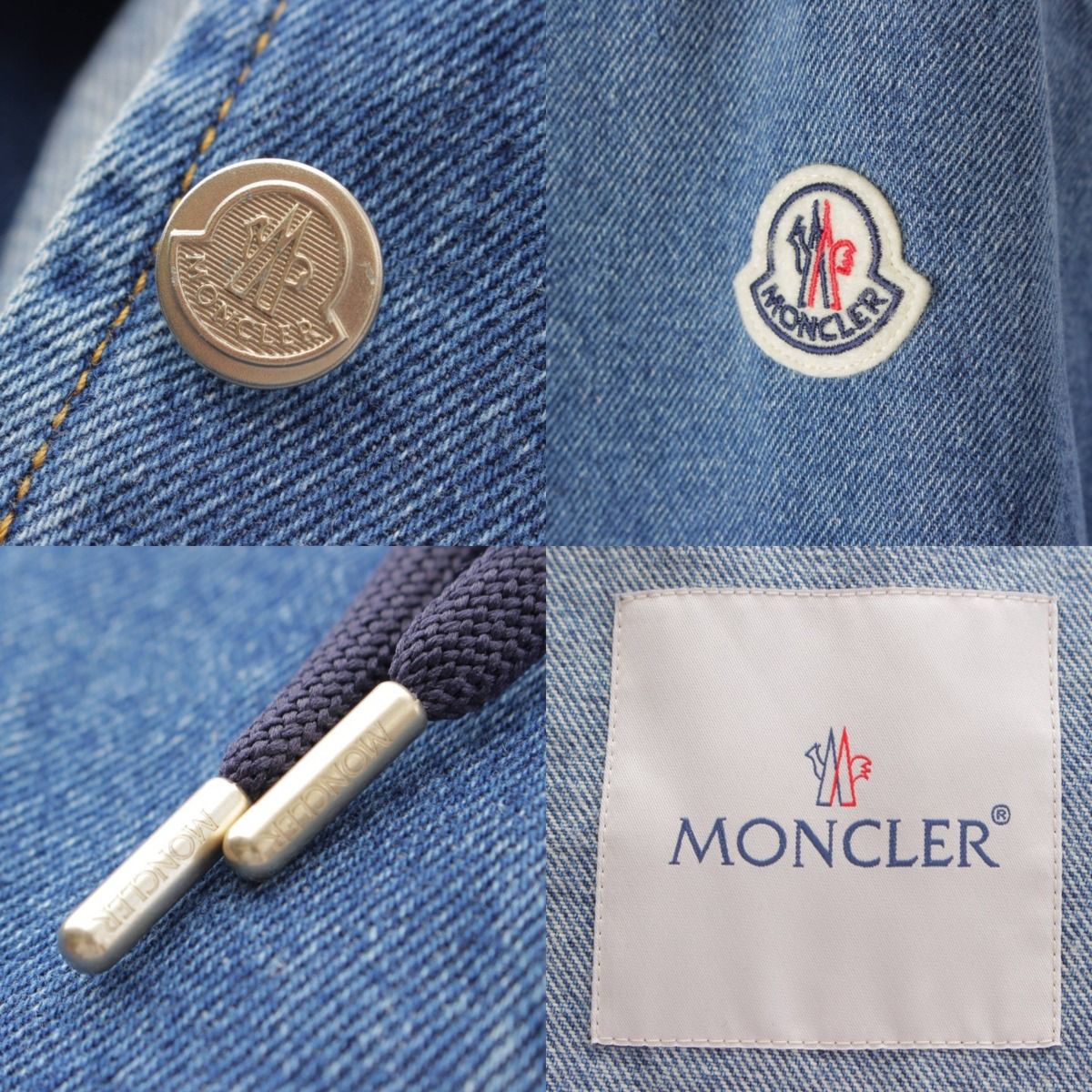 【MONCLER】24SS LAMPUSA 着脱フード付きデニムジャケット MONCLER モンクレール 24SS Lampusa デニムジャケット Gジャン