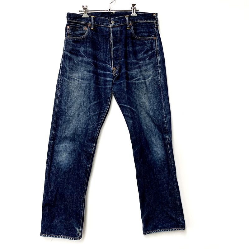 EVISU エヴィス SEAGULL RED PRINT DENIM PANTS LOT2000 シーガル レッド プリント デニムパンツ ジーンズ ボトムス 156-250506-as-27-izu