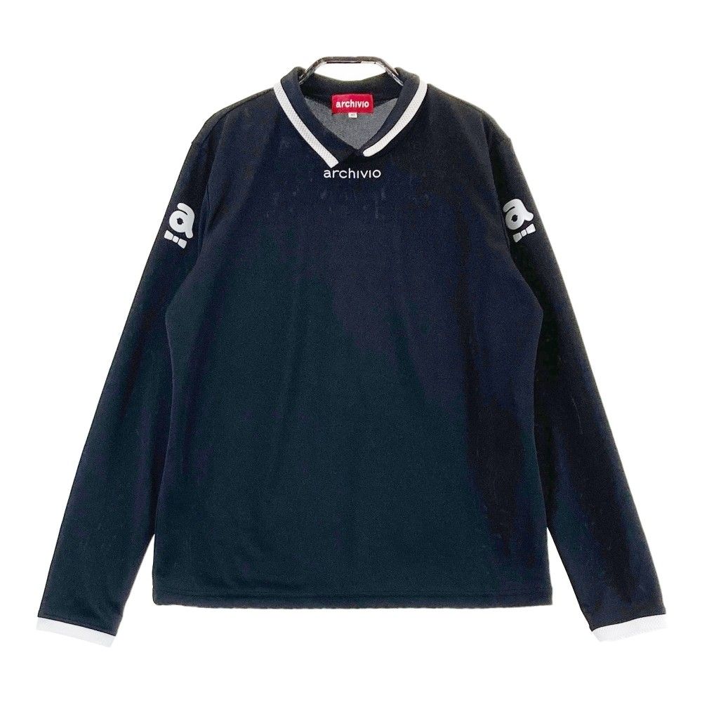 サイズ：40 ARCHIVIO アルチビオ  ハイネック 長袖 Tシャツ  ブラック系 [240101338126] ゴルフウェア レディース ストスト サイズ：40 ARCHIVIO アルチビオ ハイネック 長袖 Tシャツ