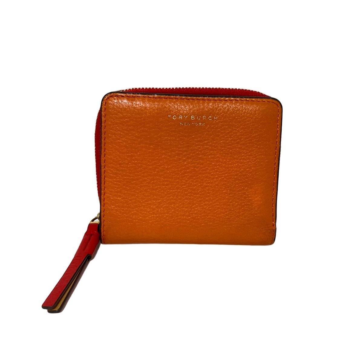 TORY BURCH(トリーバーチ) 2つ折り財布 - オレンジ×ピンク