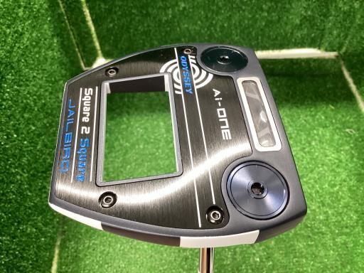オデッセイ Ai-ONE SQUARE 2 SQUARE JAILBIRD 33インチ パター PT STROKE LAB 90 スチール フレックスその他 メンズ 男性用 右利き 右用 Bランク ゴルフクラブ