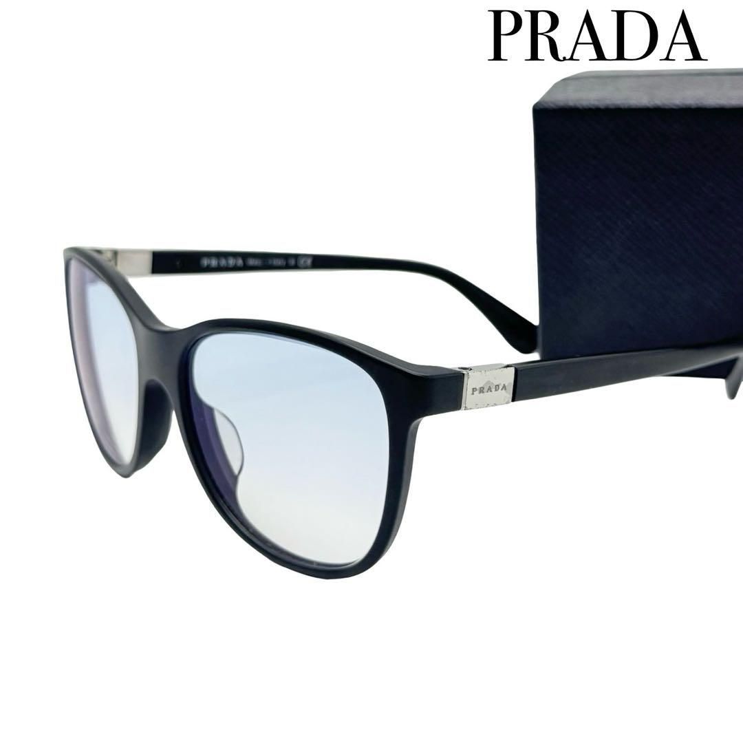PRADA プラダ 度入り サングラス めがね 眼鏡 メガネ ブラック スクエア型 ユニセックス メンズ レディース イタリア製
