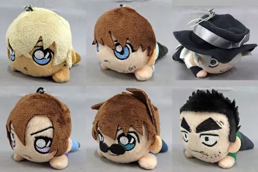 中古】雑貨 全6種セット 「名探偵コナン 寝そべりぬいぐるみ ぷち Vol