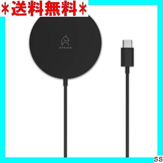 在庫限り iPhone12 MagSafeデバイスへの吸着充電に対応 Epeios ワイヤレス充電器 最大15W出力 アルミ製 iPhone 12 / 12 Pro / 12 mini/Airpods Pro/SAMSUNG Gala D20W対応 151