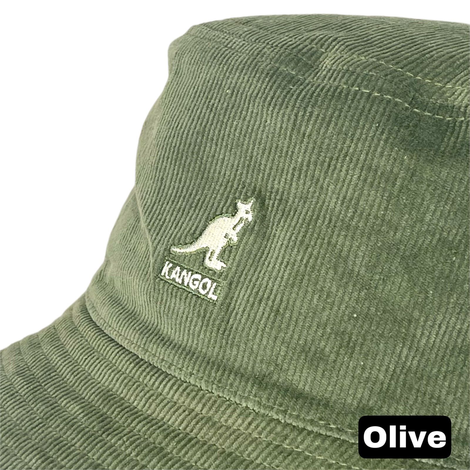 New☆ KANGOL コーデュロイバケットハット オリーブ 緑系 - ＨＬ帽子店