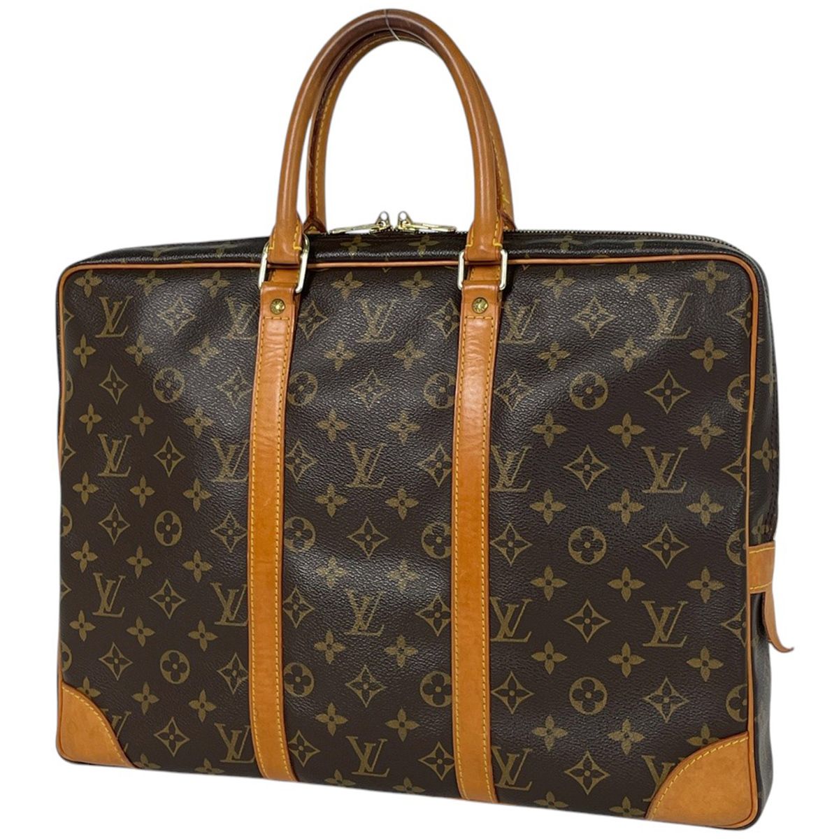 ルイ ヴィトン Louis Vuitton ポルトドキュマン ヴォワヤージュ ハンドバッグ 旅行 ビジネスバッグ モノグラム ブラウン M53361 メンズ