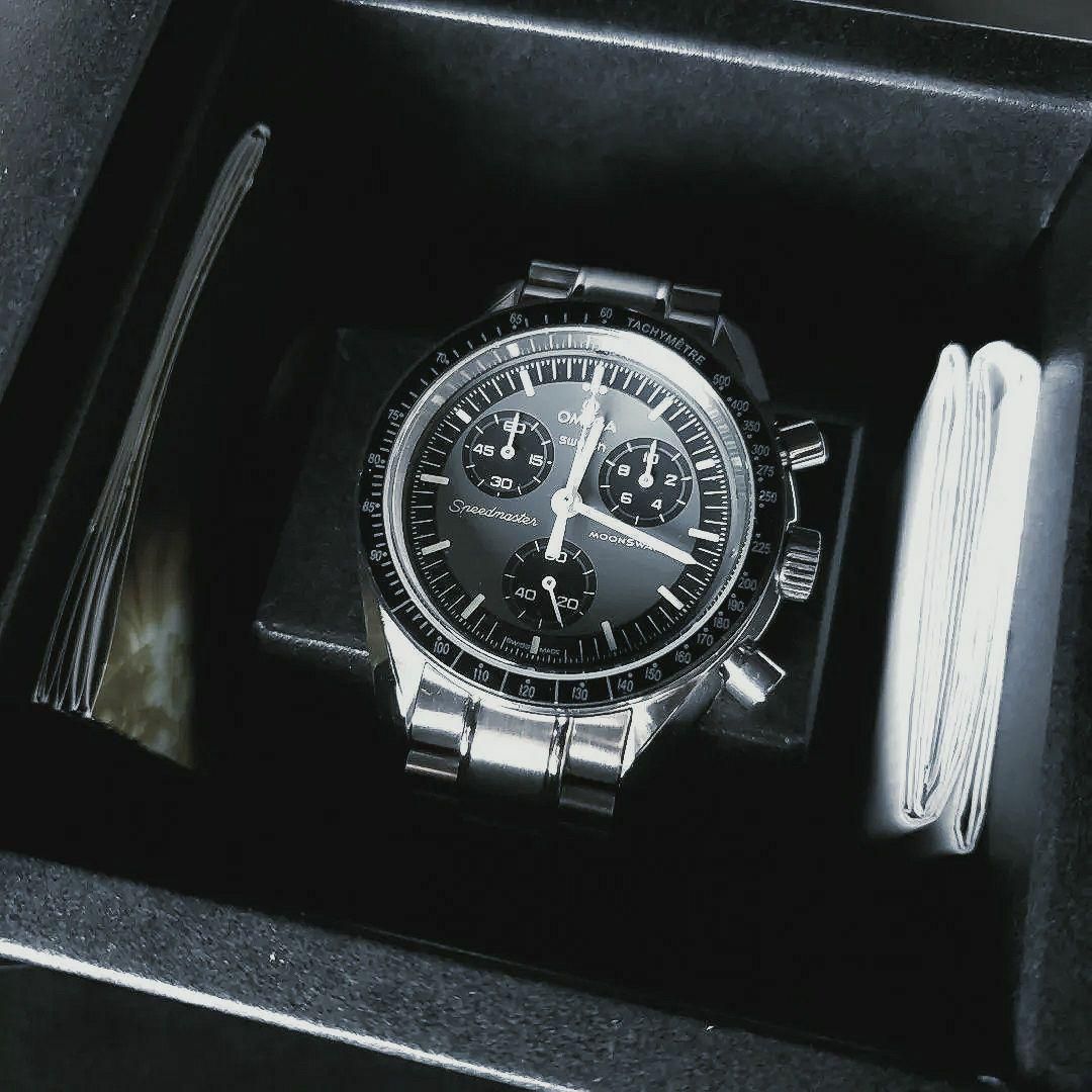 【正規品カスタム】OMEGA×Swatch メタルケースカスタム ちょっと訳あり OMEGA×Swatch メタルケースカスタム ちょっと訳あり 正規品