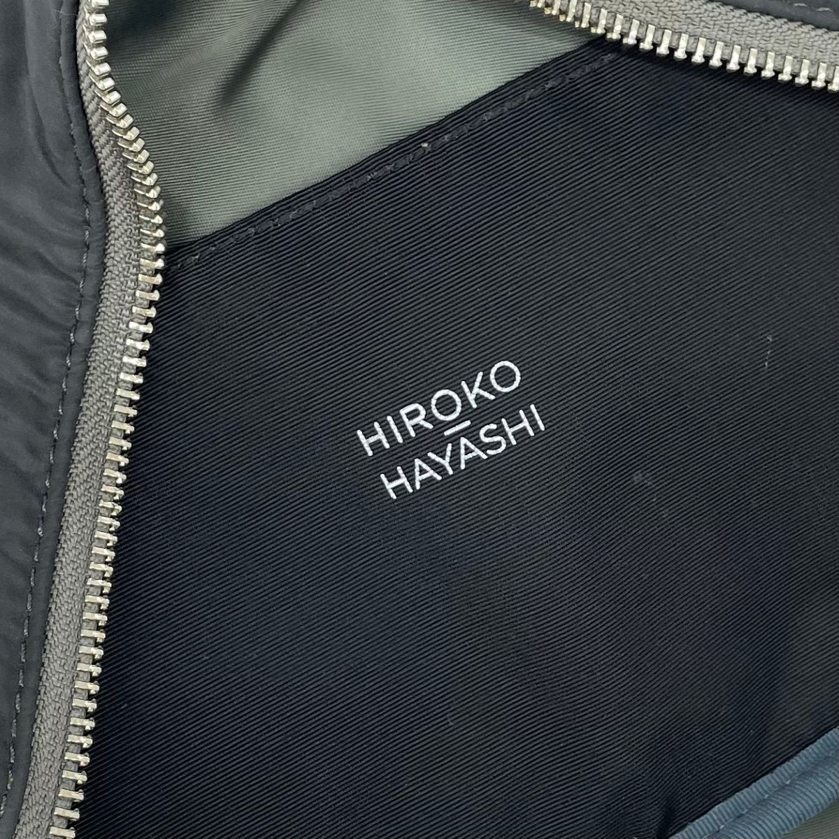 ン 大人気 新品 ノ 良好 HIROKO HAYASHI ヒロコハヤシ 2WAY ハンドバッグ グレー バッグ