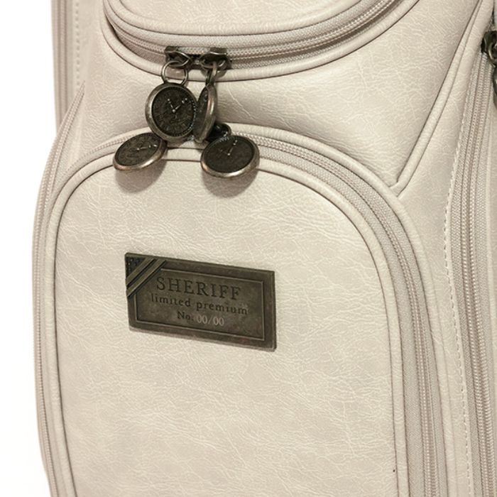 シェリフ キャディバッグ アンティークシリーズ ベージュ メンズ 9.5インチ 2025セカンドモデル