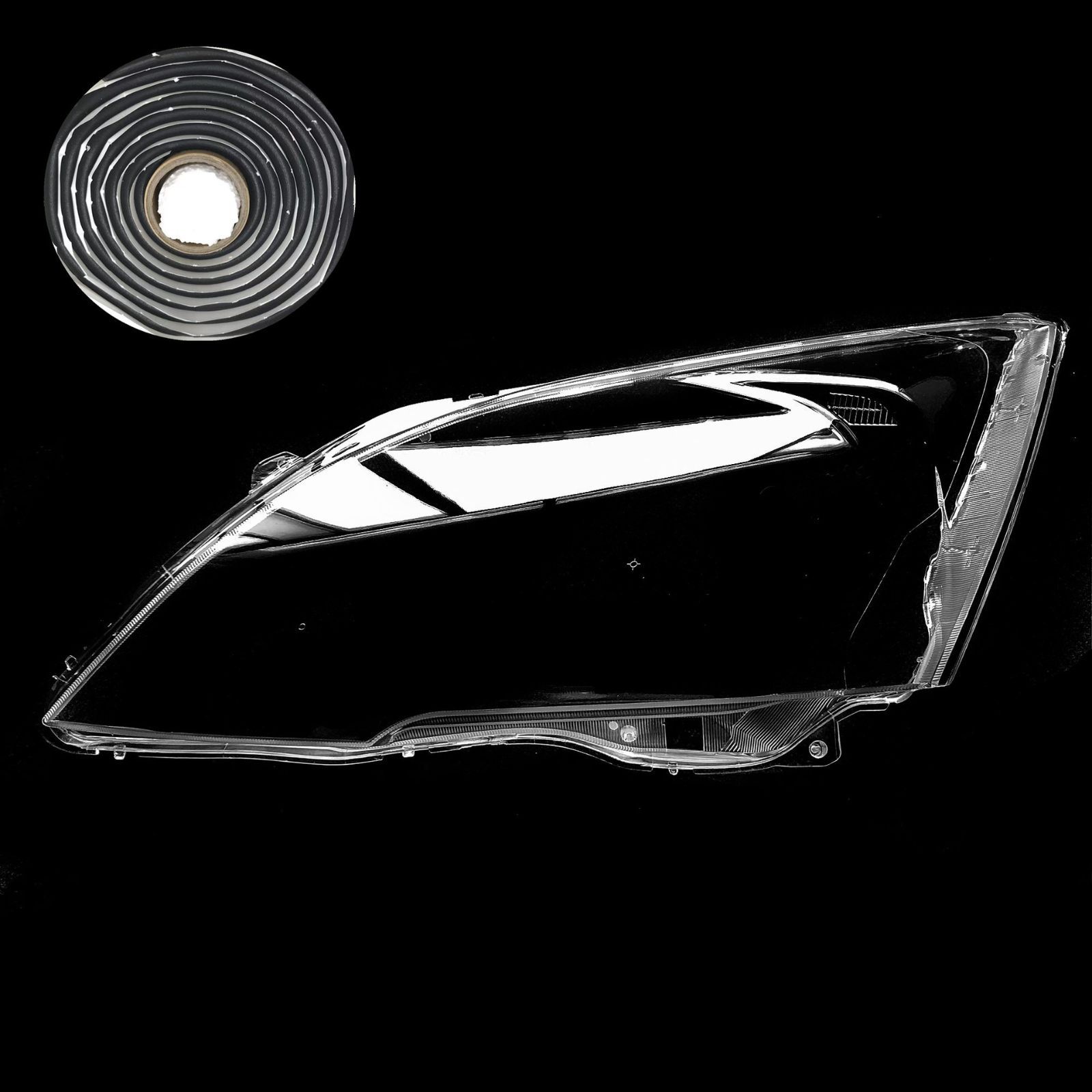 ホンダ CR-V 07-11年式 フロントヘッドライトカバー 透明ライトカバー 右側 蛇胶 高透過率 FFCRYSTALESIA_COM