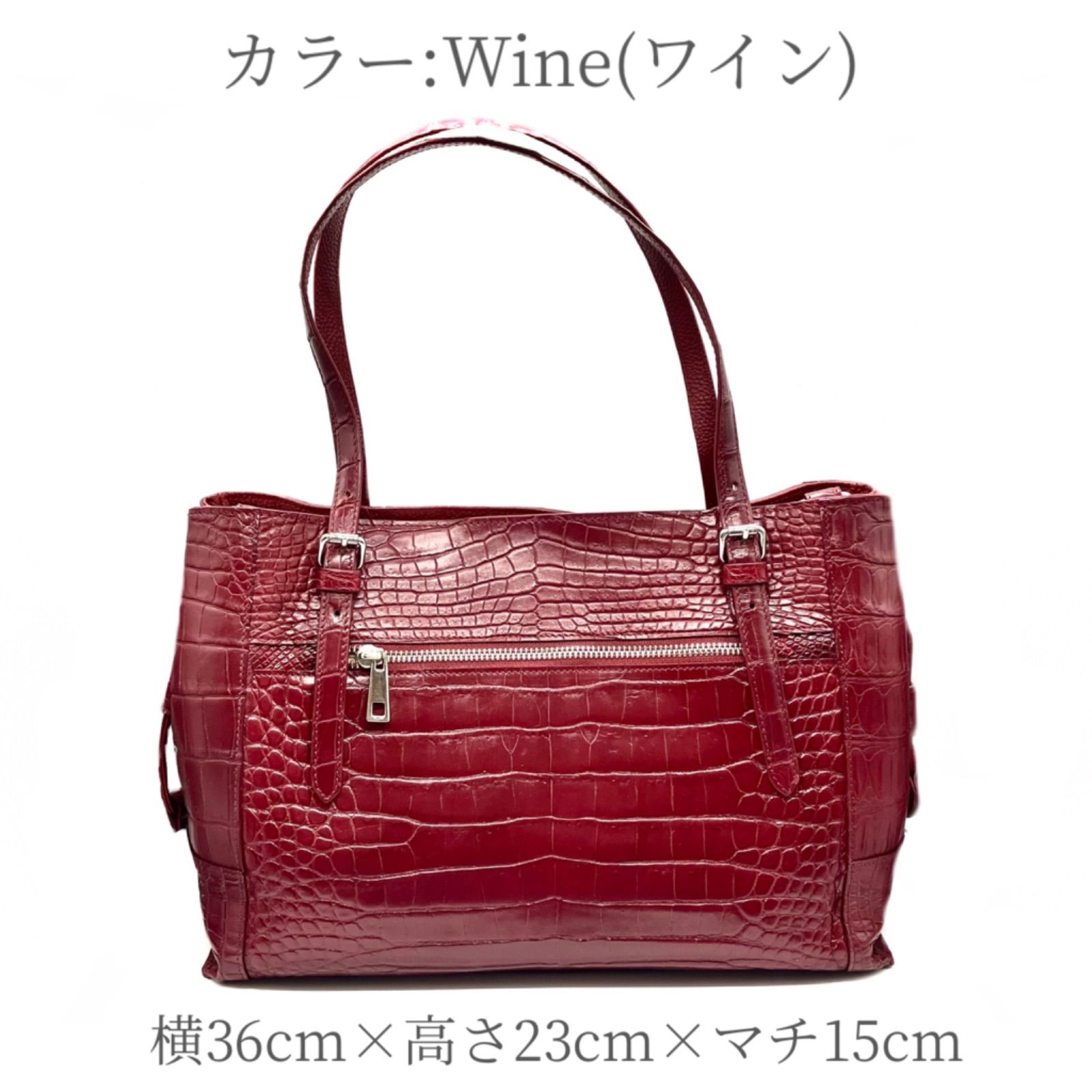 バッグ メンズ レディース ハンドバッグ クロコダイル 本革 大容量  