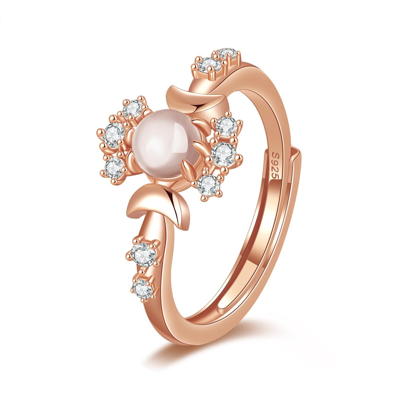 [FH.bird] 指輪 レディース【星と月】 金属アレルギー対応 シルバー 925 金属アレルギー対応 リング 調整可能 上品 カジュアル 普段使い プレゼント