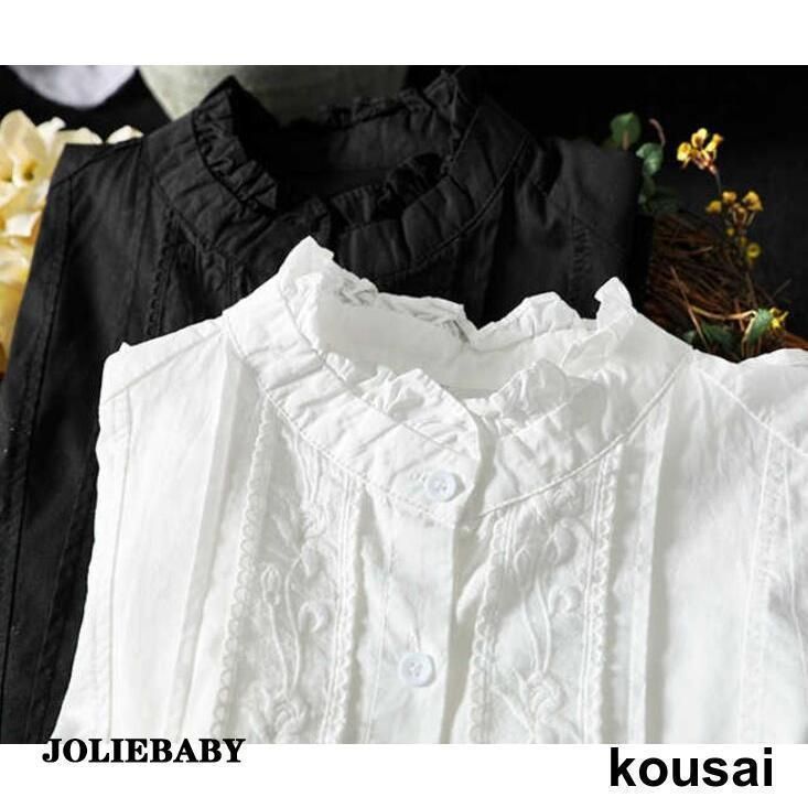 シャシャツ ブラウス レディース 春 夏 秋 長袖 クローバー株式会社 前