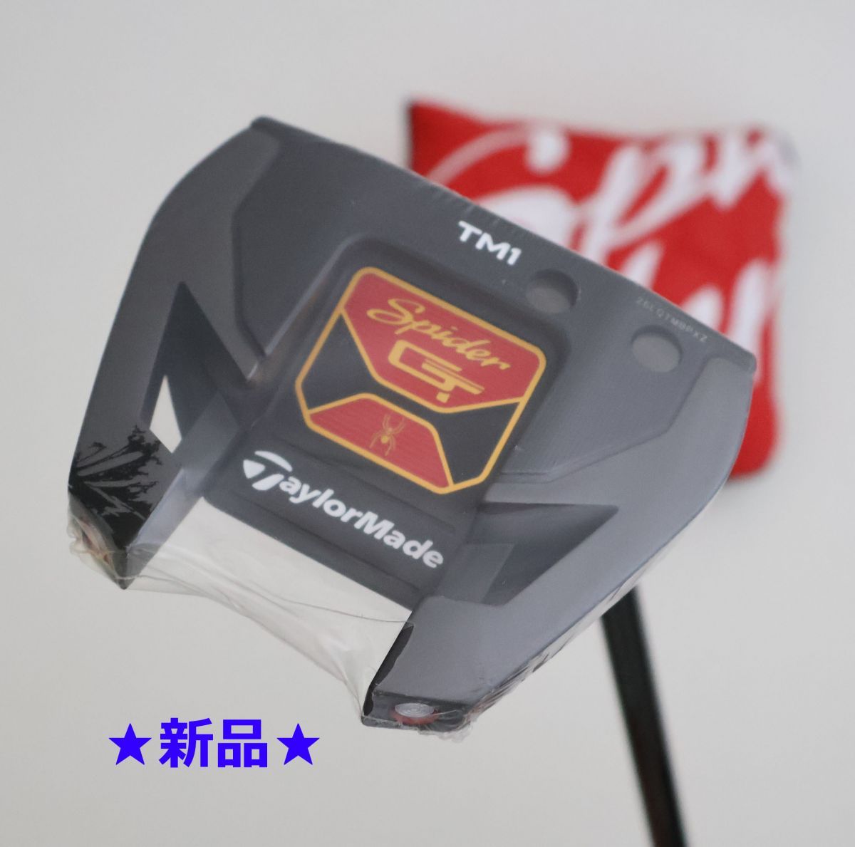 ● テーラーメイド Spider スパイダー ブラック TM1 トラスヒール パター 2025年モデル STEPPED BLACK PUTTERスチール 76115