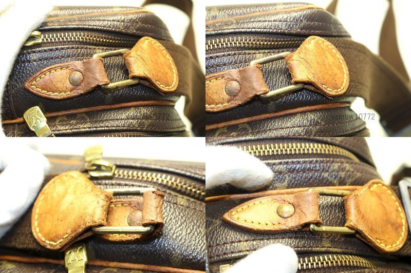 希少美中古■LOUIS VUITTON モノグラム リポーターPM レザー ショルダーバッグ ルイヴィトン■0815sh20766