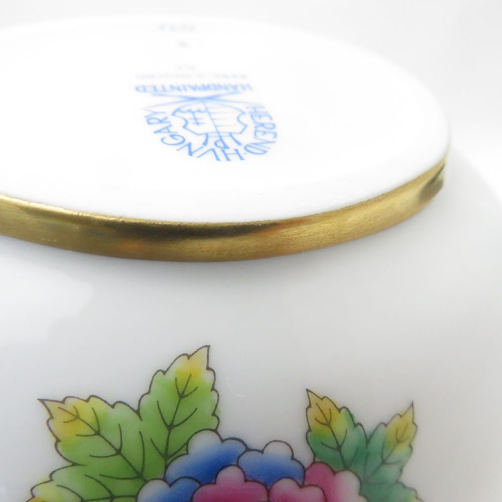 美品 Herend ヘレンド ヴィクトリアブーケ VBO ダルマ L 置物