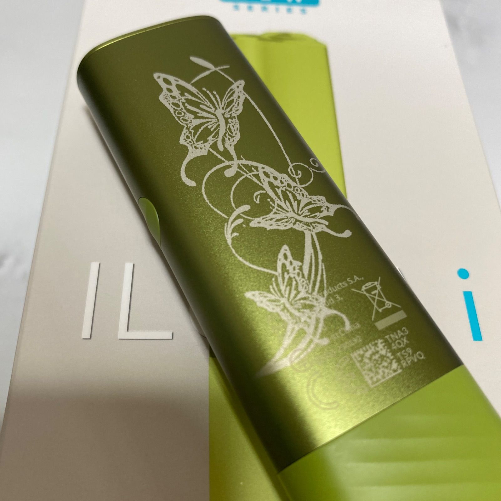 アゲハ蝶 デザイン レーザー加工 iQOS ILUMA i ONE アイコス