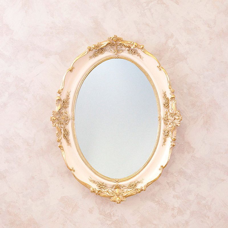 鏡 壁掛け鏡 アンティーク ミラー ロココデコ ウォールミラー