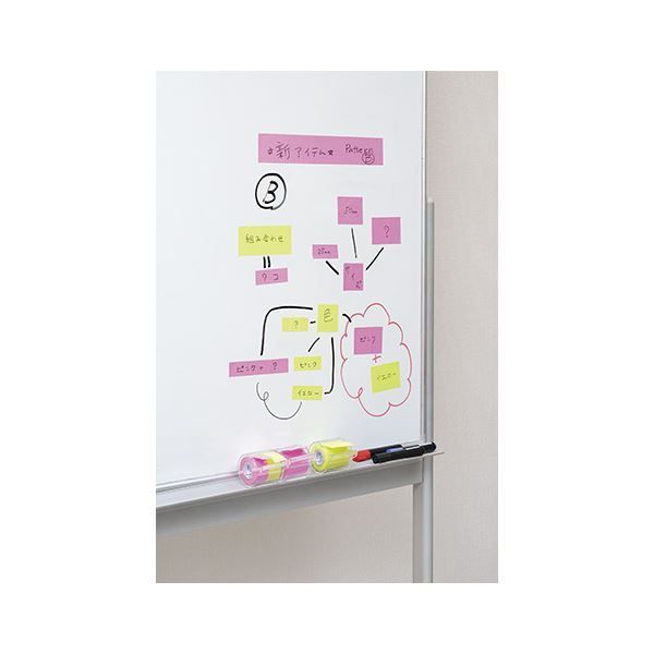 (まとめ) ヤマト メモック ロールテープ(強粘着)蛍光紙 つめかえ用 25mm幅 ローズ＆レモン PRK-25H-RL 1パック(2巻) 〔×30セット〕 まとめ) ヤマト メモック ロールテープ(強粘着)蛍光紙 つめかえ用 25mm