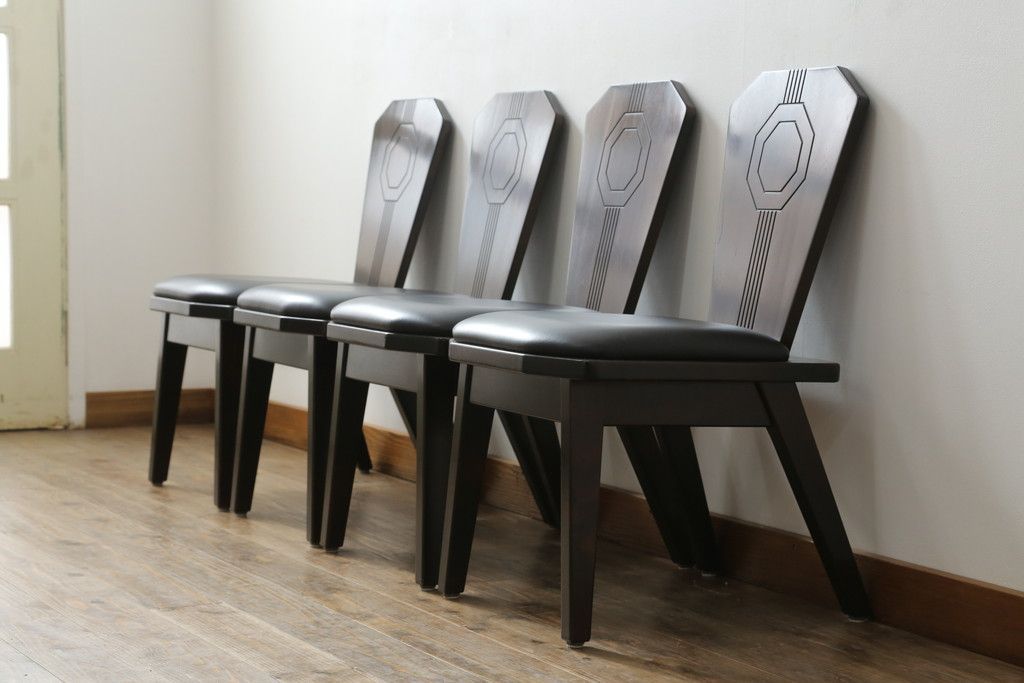 ☆事前問合せ必須☆ 星野民芸 星野民藝 ダイニングチェア 4脚 セット